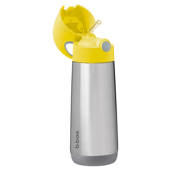 B.box butelka termiczna - bidon dla dzieci ze słomką 500 ml Lemon Sherbet