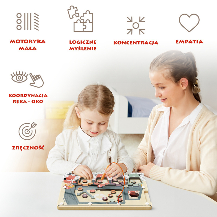 Układanka magnetyczna Segregowanie śmieci – 36 mies.+ Topbright - 2