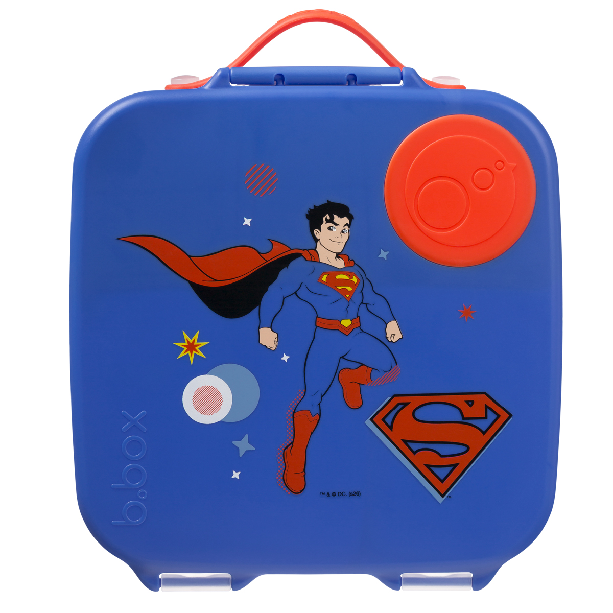 Superman by b.box Lunchbox, śniadaniówka do szkoły, pracy, przegródki, wkład chłodzący, 2l
