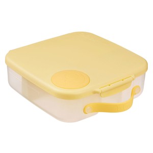 B.box Lunchbox dla dzieci do szkoły - szczelna śniadaniówka z przegródkami i wkładem chłodzącym Lemon Twist