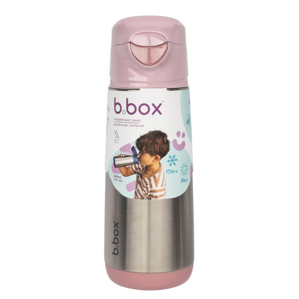 B.box butelka termiczna sportowa z ustnikiem 500 ml Blush Crush