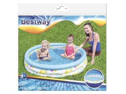 Dmuchany basenik dla dzieci, Rybki, 122x25cm, Bestway, OUTLET