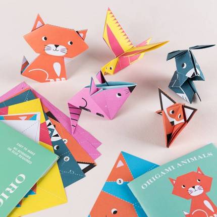 Papier dwustronny origami do tworzenia zwierząt, Rex London, OUTLET