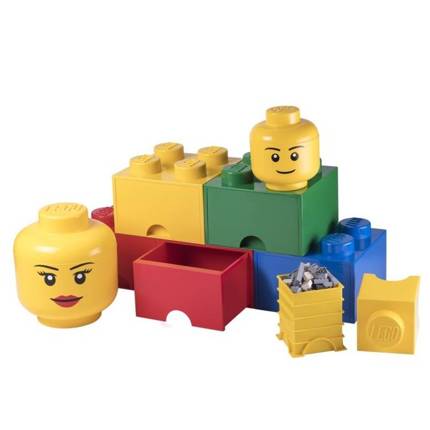 Pojemnik LEGO® Głowa, Chłopiec Głuptasek, mały