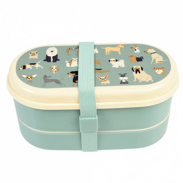 Rex London Lunchbox Bento ze sztućcami, Psy