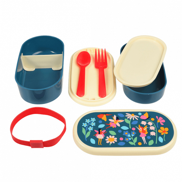 Rex London Lunchbox Bento ze sztućcami, Wróżki