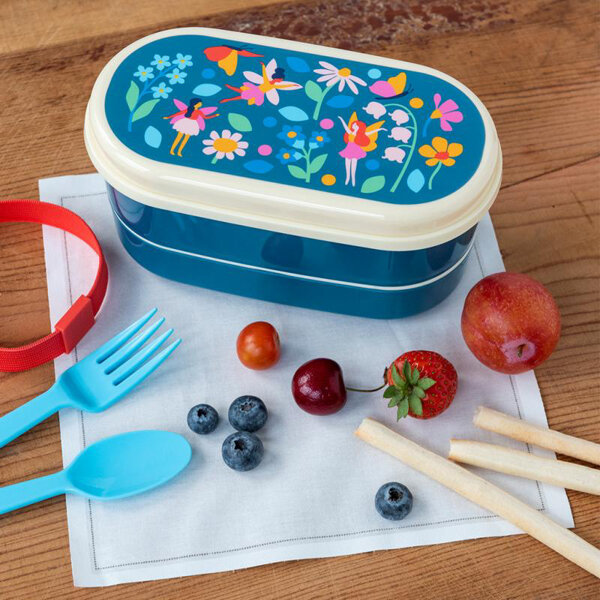 Rex London Lunchbox Bento ze sztućcami, Wróżki