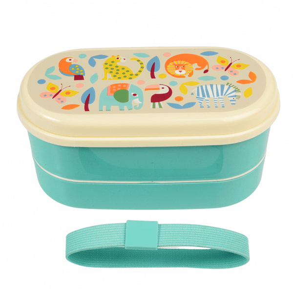 Rex London Lunchbox Bento ze sztućcami, Zwierzęta