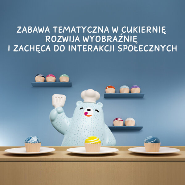 TOPBRIGHT Głodny Miś Waga szalkowa dla dzieci – gra edukacyjna i nauka liczenia Montessori 36 mies.+