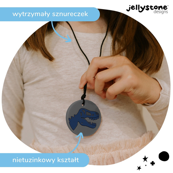 Wisiorek antystresowy Dinozaur szary Jellystone Designs