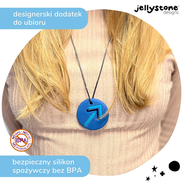 Wisiorek antystresowy Strzałka granatowy Jellystone Designs