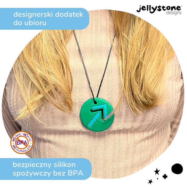 Wisiorek antystresowy Strzałka zielony Jellystone Designs