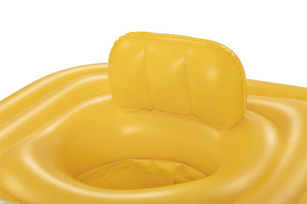 Wyspa do pływania z siedziskiem, żółte,  1-2 l., 72 cm, Baby Support Step A, Bestway