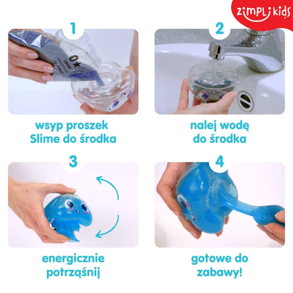 Zimpli Kids Glowy Gellifish – zabawka świecąca meduza Slime 3+