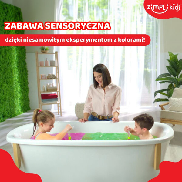 Zimpli Kids Kule do zabawy do kąpieli dla dzieci zestaw 4 szt. z pędzlem Baff Bombz Magic Brush 3+, OUTLET