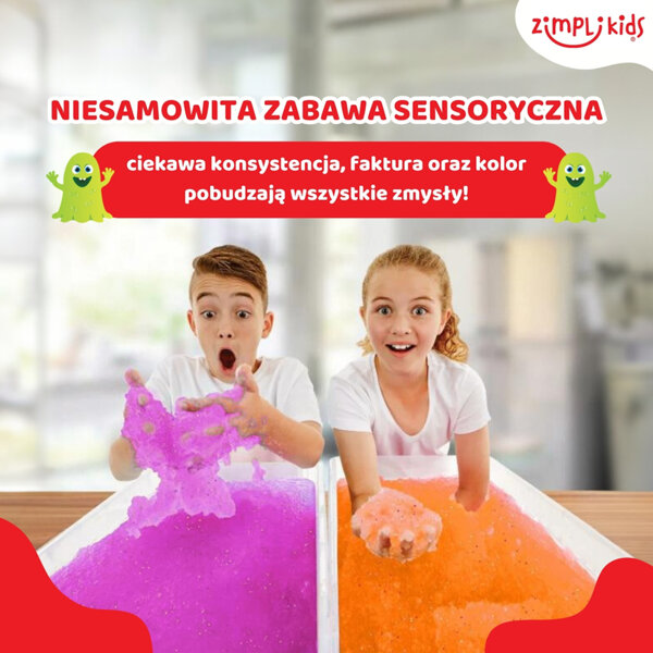 Zimpli Kids Magiczny proszek do wody – zestaw do tworzenia gelli z figurkami i tacą Gelli Worlds Fantasy Pack, OUTLET