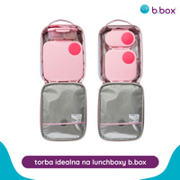  b.box Torba termiczna z rączką na lunchbox do szkoły – torba termoizolacyjna śniadaniowa dla dzieci Morning Sky