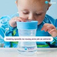 B.box Kubek do nauki picia dla dziecka - kubek treningowy plastikowy 240 ml szałwiowy