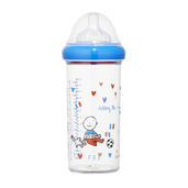 Butelka ze smoczkiem do karmienia niemowląt, French football federation, tritanowa, 6 m+, 360 ml, Le Biberon Français