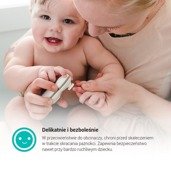 Elektryczny pilniczek do paznokci dla niemowląt Trimö bblüv, OUTLET