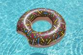 Kółko do pływania dla dzieci, brązowe, 107 cm, 12+, Donut, Bestway