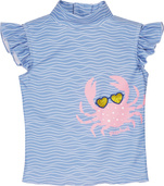 Playshoes Strój kąpielowy z filtrem UV dla dzieci – strój kąpielowy dwuczęściowy dla dziewczynki Krab rozmiar 110/116