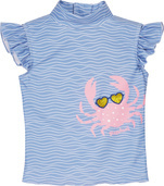 Playshoes Strój kąpielowy z filtrem UV dla dzieci – strój kąpielowy dwuczęściowy dla dziewczynki Krab rozmiar 86/92