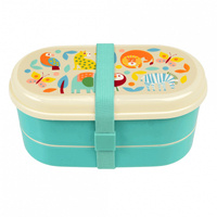 Rex London Lunchbox Bento ze sztućcami, Dzikie Zwierzęta