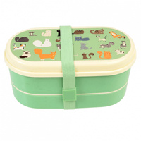 Rex London Lunchbox Bento ze sztućcami, Koty