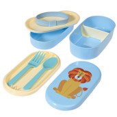 Rex London Lunchbox Bento ze sztućcami, Lew Charlie