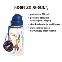 Rex London Zestaw śniadaniowy do szkoły lunchbox i bidon ze słomką 500 ml Kosmos