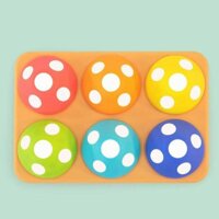 Sassy Psotne grzybki sorter dla dzieci – zabawka edukacyjna 12 mies.+, OUTLET