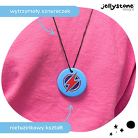 Wisiorek antystresowy Błyskawica niebieski Jellystone Designs