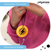 Wisiorek antystresowy Błyskawica żółty Jellystone Designs