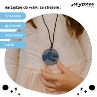 Wisiorek antystresowy Dinozaur szary Jellystone Designs