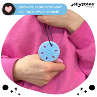 Wisiorek antystresowy Płatek śniegu błękit Jellystone Designs