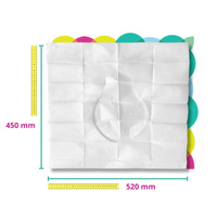 WuCetki Jednorazowe papierowe nakładki na toaletę z wygodnymi brzegami XXL dla dzieci i dorosłych 10 szt.