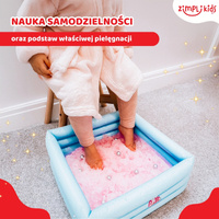 Zimpli Kids Domowe spa dla stóp zestaw do paznokci z przybornikiem dmuchaną miską i galaretką do kąpieli Gelli Spa 5+