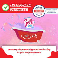 Zimpli Kids Domowe spa dla stóp zestaw do paznokci z przybornikiem dmuchaną miską i galaretką do kąpieli Gelli Spa 5+