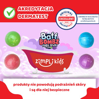 Zimpli Kids Kule do zabawy do kąpieli dla dzieci zestaw 4 szt. z pędzlem Baff Bombz Magic Brush 3+