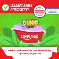 Zimpli Kids Magiczny proszek do wody zestaw do tworzenia gelli z figurkami i tacą Gelli Worlds Dino Pack 5 użyć  3+