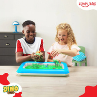 Zimpli Kids Magiczny proszek do wody zestaw do tworzenia gelli z figurkami i tacą Gelli Worlds Dino Pack 5 użyć  3+, OUTLET