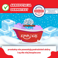 Zimpli Kids Sztuczny śnieg w proszku zestaw do tworzenia śniegu z figurkami zwierząt i nadmuchiwaną tacą Sno World Arctic Adventure 5 użyć 3+, OUTLET