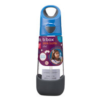 b.box Bidon dla dziecka - butelka na wodę ze słomką tritanowa 600ml Blue Slate