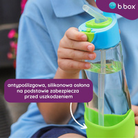 b.box Bidon dla dziecka - butelka na wodę ze słomką tritanowa 600ml Strawberry Shake