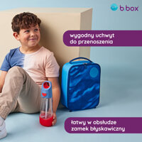 b.box Torba termiczna z rączką na lunchbox do szkoły – torba termoizolacyjna śniadaniowa dla dzieci Deep Blue