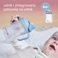 b.box kubek do nauki picia dla dziecka – zestaw 4w1 240 ml błękitny