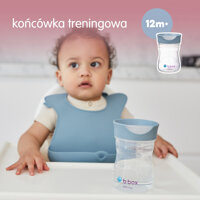 b.box kubek do nauki picia dla dziecka – zestaw 4w1 240 ml błękitny